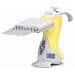 VistaLab 1160-0020 Ovation 8 Channel Electronic Multichannel Pipette, 0.5 - 20 microliters Volume, 0.05 microliters Graduation, Yellow