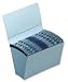 5 Star Premier De Luxe Expanding File with Flap 16 Pockets A-Z 12 Months 1-31 Foolscap Blue