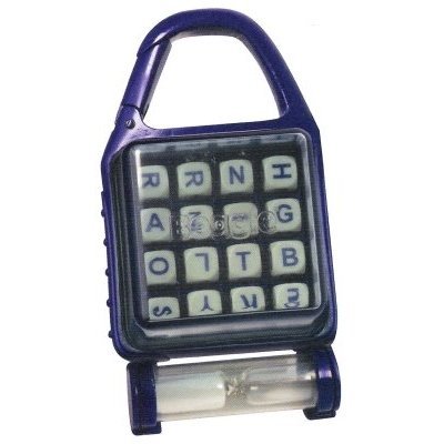 Childrens Toyshop  Toys : Boggle Carabiner Mini Travel Game Keychain