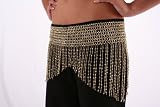 Stretch Beaded Belly Chain Mini Skirt or Top Silver Tone