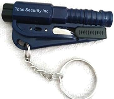 Best 3 in 1 Emergency Whistle This Combines a Window Breaker and Seatbelt Cutter all in ONE. This is a Car Window Breaker Supreme Trio. Bonus included with purchase is an Emergency Preparedness PDF. Quick Actions can save your life. Get one for each family member TODAY. (Navy Blue)