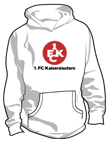 FC Kaiserslautern Basic Logo Hoodie, Adult Medium - White FC Kaiserslautern Basic Logo Hoodie, Adult Medium - White