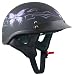 DOT Butterfly Flat Black Purple Butterfly Women's Helmet - Size : Medium