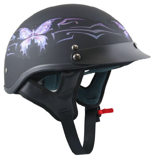 DOT Butterfly Flat Black Purple Butterfly Women