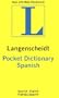 Langenscheidt's Pocket Dictionary: Spanish-English / English-Spanish (English and Spanish Edition)