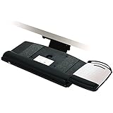 3M Easy Adjust Keyboard Tray, Adjustable Platform, Gel Wrist Rests, Precise Mouse Pad, 23 in Track, Black