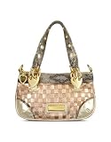 Roccobarocco Pink & Copper Double Handle Woven Baguette Bag