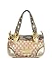 Roccobarocco Pink & Copper Double Handle Woven Baguette Bag