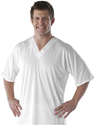 Performance Sleepwear Men's Sleepwear Super V-Neck Shirt Large White