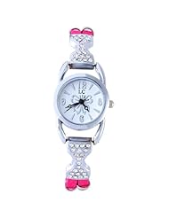 Yesurprise New Fashion Rose Gold / Silver Stainless Steel with Leather Crystal Bracelet Bangle Quartz Womens Lady Wrist Watch Gift #3