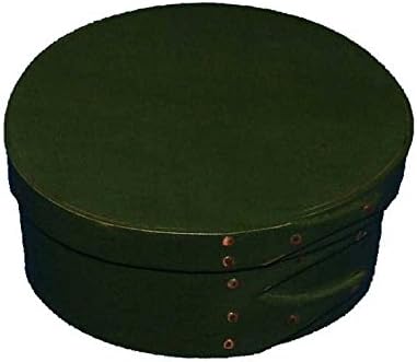 # 1 Shaker Round Box in Lexington Green Milk Paint; Lacquer Finish