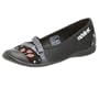 michelle K Women's Adah Skimmer,Black Satin,8 M