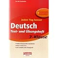 Jeden Tag besser - Deutsch: 7. Schuljahr - Test- und �bungsheft mit Lernplan und Lernstandskontrollen: Mit entnehmbarem L�sungsteil