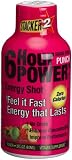 Stacker 6 Hour Power Energy Shot, Fruit Punch, 2-Ounce Bottles (Pack of 12)