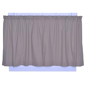 Logan Solid Color Tailored Tier Curtains