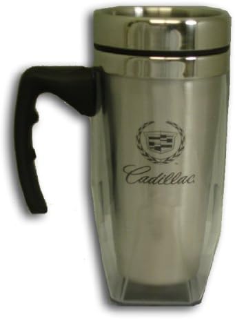Autotecnica 650050 Cadillac Stainless Steel Travel Mug