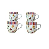 BIA CORDON BLEU MELINA’S GARDEN 14-OUNCE MUGS, SET OF 4