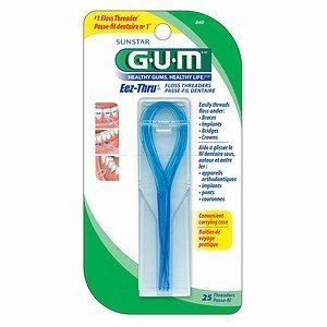 Gum Eez-Thru Floss Threaders, 25 count Pack of 3