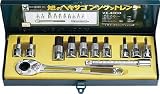 ＡＳＨ　ソケットレンチ用ヘキサゴンソケットセット１２．７□　3767582　VX4000