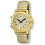 Avalon Ladies EZC Low Vision Talking Watch, Gold-Tone Flex # 2506L by Avalon