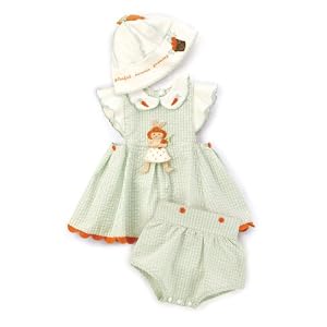 Bunnies by the Bay Bumper Crop Smock and Bloomers Set