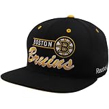 Reebok Boston Bruins Black Grind Snapback Adjustable Hat