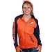Reebok Denver Broncos Women's Letterman Full Zip Hooded Sweatshirt