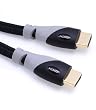 LCS - 2M - CABLE HDMI 1.4a - Blind�-Tress� - Support r�solution � Tr�s Haute D�finition � 4K x 2K - Audio Return Channel ARC - CEC - FULL HD 1080p - Connecteurs plaqu�s or