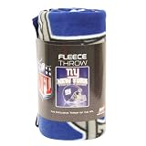 New York Giants Reflecting Helmet Lightweight Fleece Blanket (Measures 50" x 60")