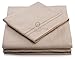 Cosy House Collection Everyday 1500 Series Bed Sheet Set - Ultra Soft & Cool Hotel Bedding - Deep Pocket - Wrinkle, Stain and Fade Resistant - 4 Piece Set (King, Cream)