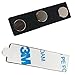 100 Sets Super Strong 2 Piece Triple Magnet Fastener with Easy Peel Tab and Strong Adhesive Back for Name Tags and Identification Badges
