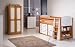 WHITE MIDSLEEPER CABIN BED, WITH CHEST OF DRAWERS, DOUBLE CUPBOARD AND BOOKCASE FROM CENTURION PINE