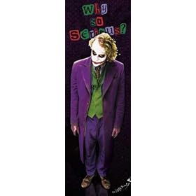 1art1 - 42331 - Poster de Porte - Batman - The Dark Knight - Le Chevalier Noir Joker Solo II - 158 X 53 cm
