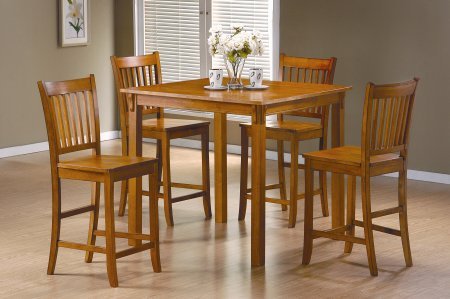 Five Piece Counter Table And Stool Set