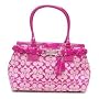 Coach Signature Hamptons Carryall Bag Purse Tote 13065 Hot Pink