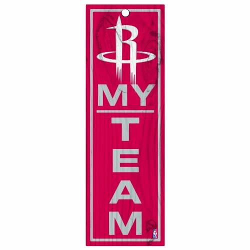 NBA Houston Rockets 4-by-13 Wood My Team Sign