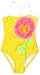 Love U Lots Baby-Girls Infant Swimsuit With Ruffle Flower, Yellow, 24 Months