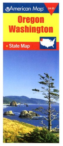 American Map Oregon/Washington State Map