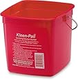 San Jamar KP97RD 3-Quart Red Kleen-Pail Container - 1 Bucket