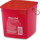 San Jamar KP97RD 3-Quart Red Kleen-Pail Container - 1 Bucket