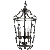 IMAGE OF Progress Lighting P3451-84 Three-Light Timberbrook Hall and Foyer Fixture, Espresso