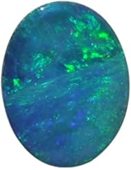 O&G Australia Natural Opal Doublet Gemstone, 7x9mm (1.21cttw)