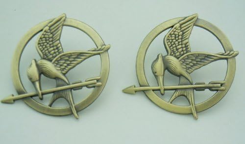 1 Pcs the Hunger Games Movie Ancient Bronze Mockingjay Pin Brooch