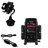 Samsung Blast Auto Cup Holder with Car Charger - Uses Gomadic TipExchange