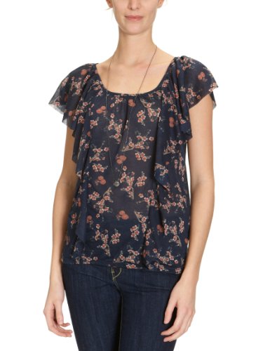 MEXX Damen T-Shirt N1ME4756, Gr. 42 (XL), Blau (463) Preisvergleich