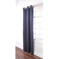 Stylemaster Renaissance Home Fashion Harper Foam Back Grommet Window Panel Pair, 2 by 40 by 84-Inch, Blue