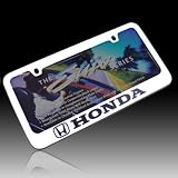 Honda Chrome Solid Brass License Frame