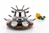 Kela 66470 Fonduekarussell Armata 23-teilig aus Edelstahl 18/8 inklusive Pastenbrenner