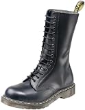 Dr. Martens 1940 14 Eye Steel Cap Boot Black Fine Haircell