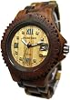 Tense Inlaid Multicolored Sports Natural Wood Watch Roman Numerals G4100I RNLF